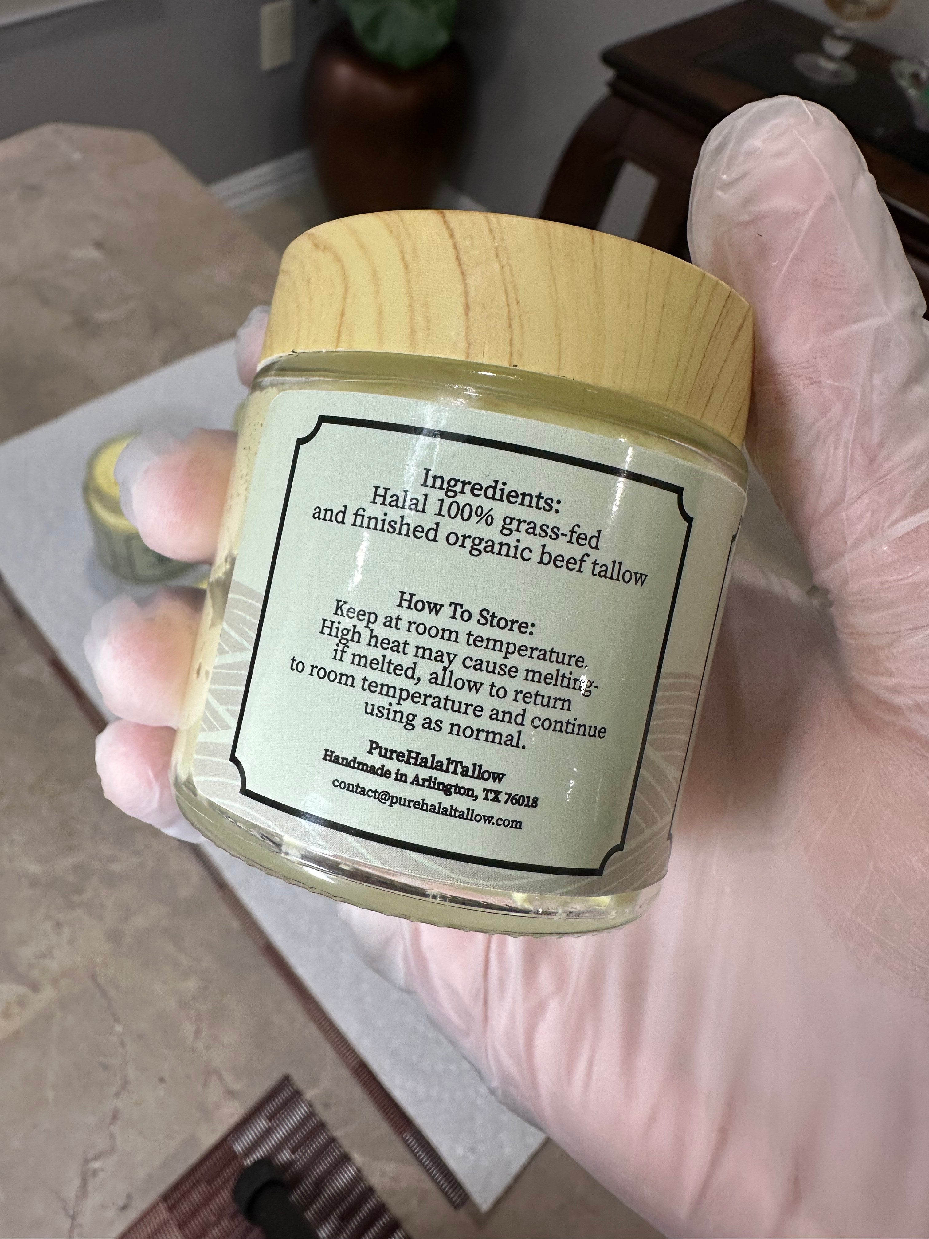 Halal 100% Grass Fed and Finished Organic Beef Tallow
