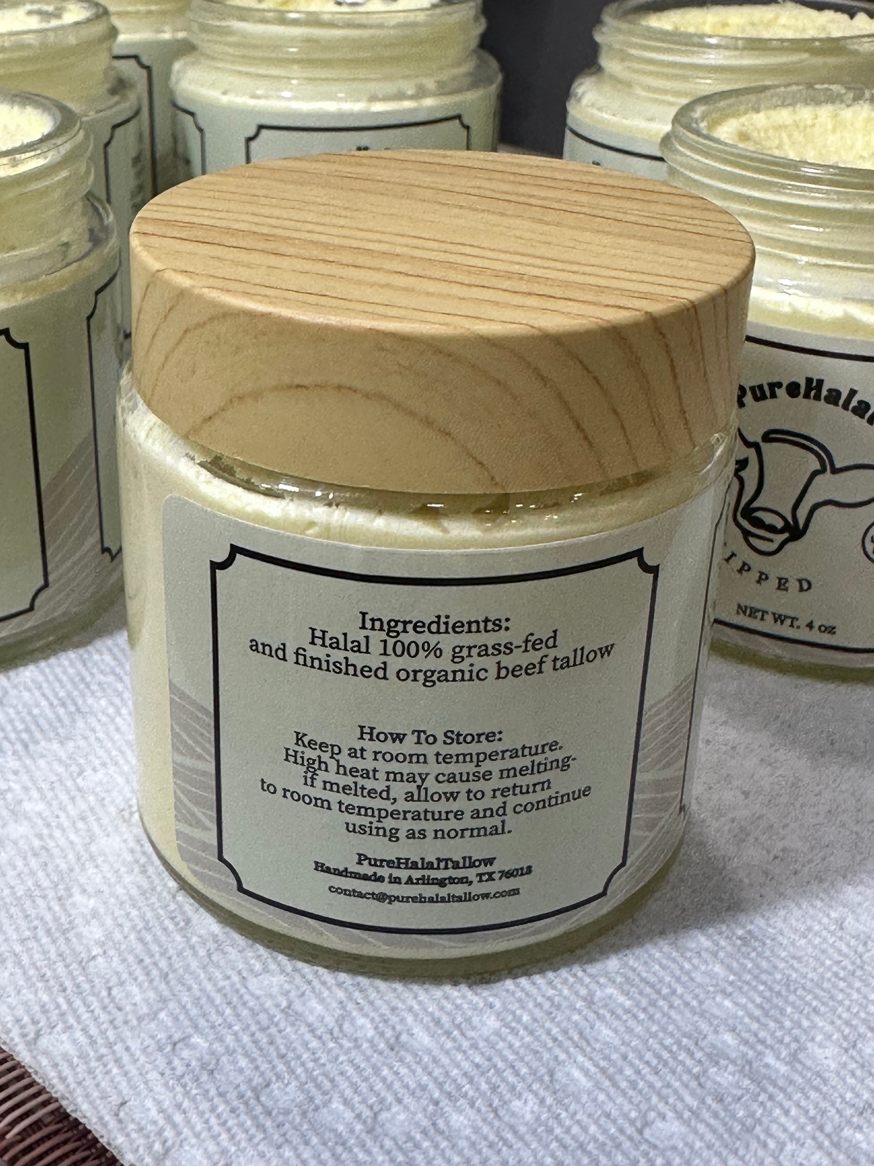 Halal 100% Grass Fed and Finished Organic Beef Tallow